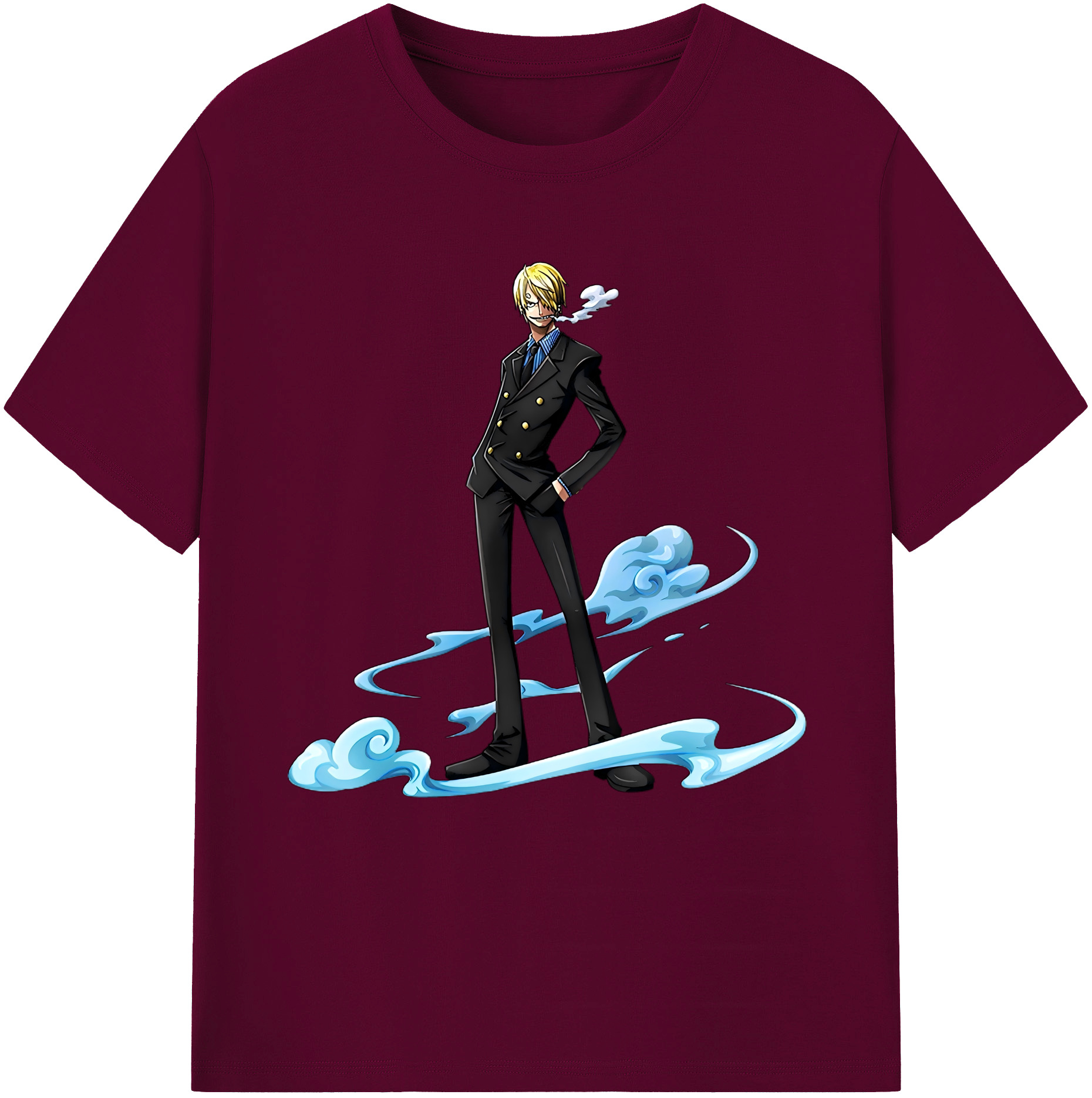 （画像用） ワンピース サンジ ONE PIECE Sanji レディースカジュアルプリントTシャツ（綿100％）